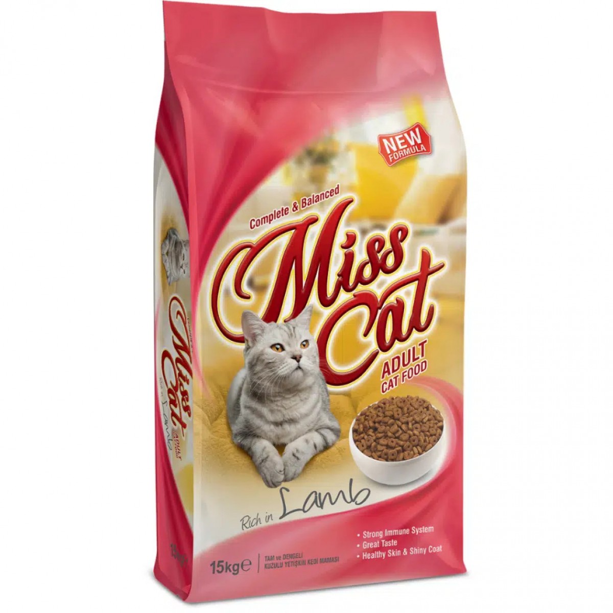 Miss Cat Kuzu Etli Yetişkin Kedi Maması 15 Kg