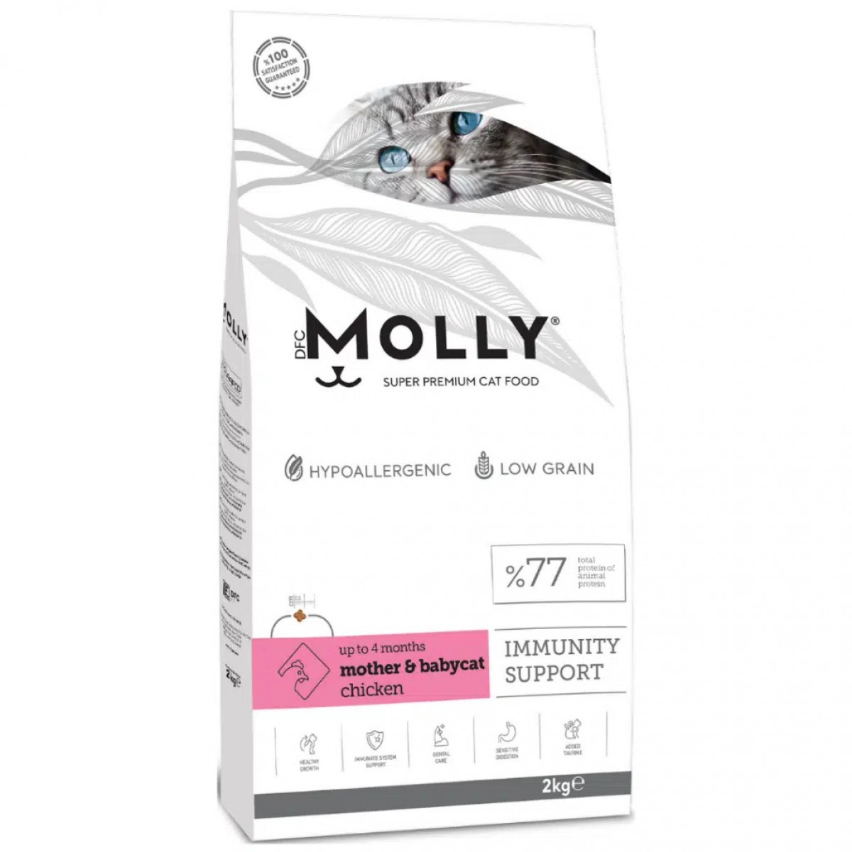 Molly Düşük Tahıllı Hypoallergenic Mother & Babycat Tavuklu Yavru Kedi Maması 2 Kg