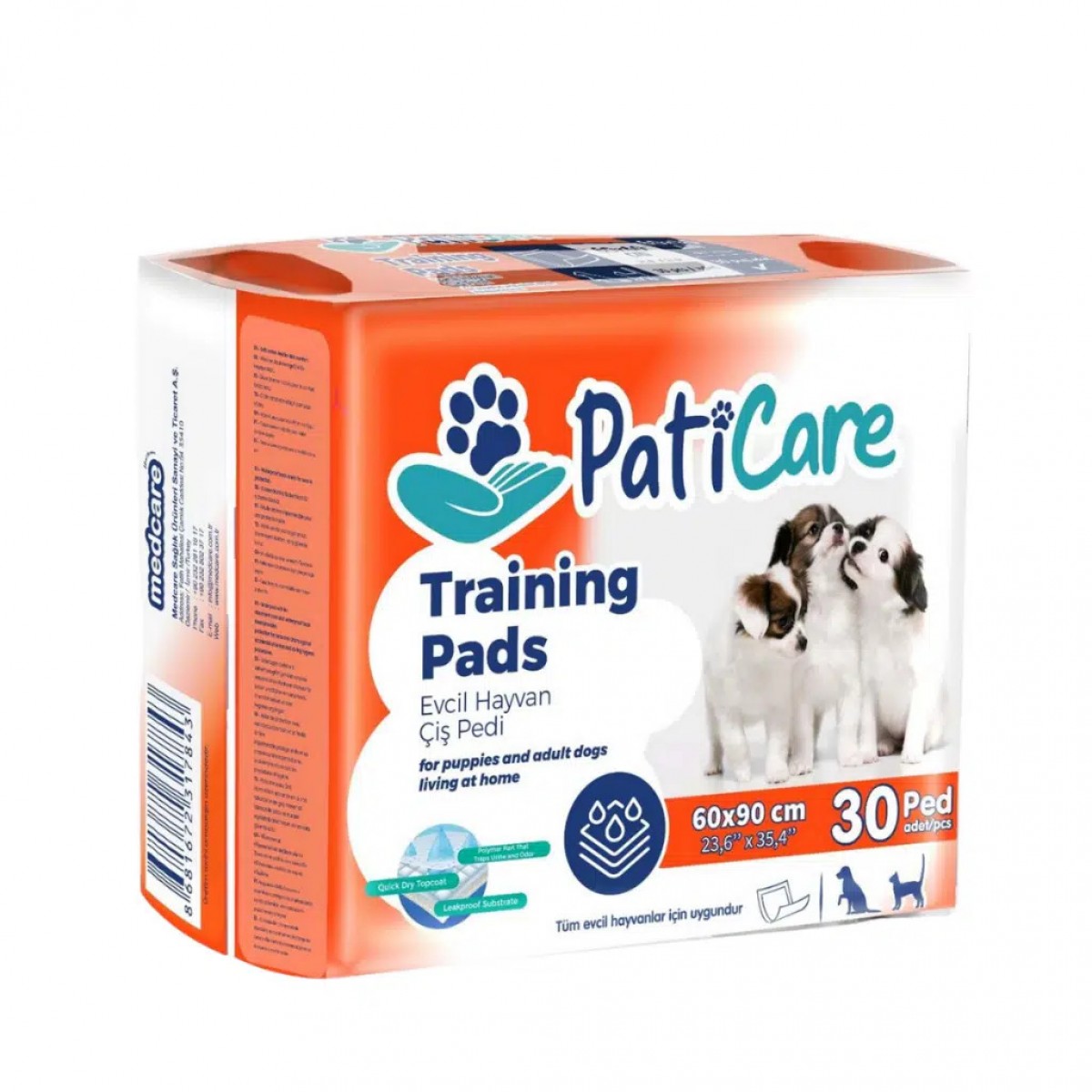 Paticare Kedi ve Köpek Çiş Pedi 60x90 Cm 30 Lu Paket