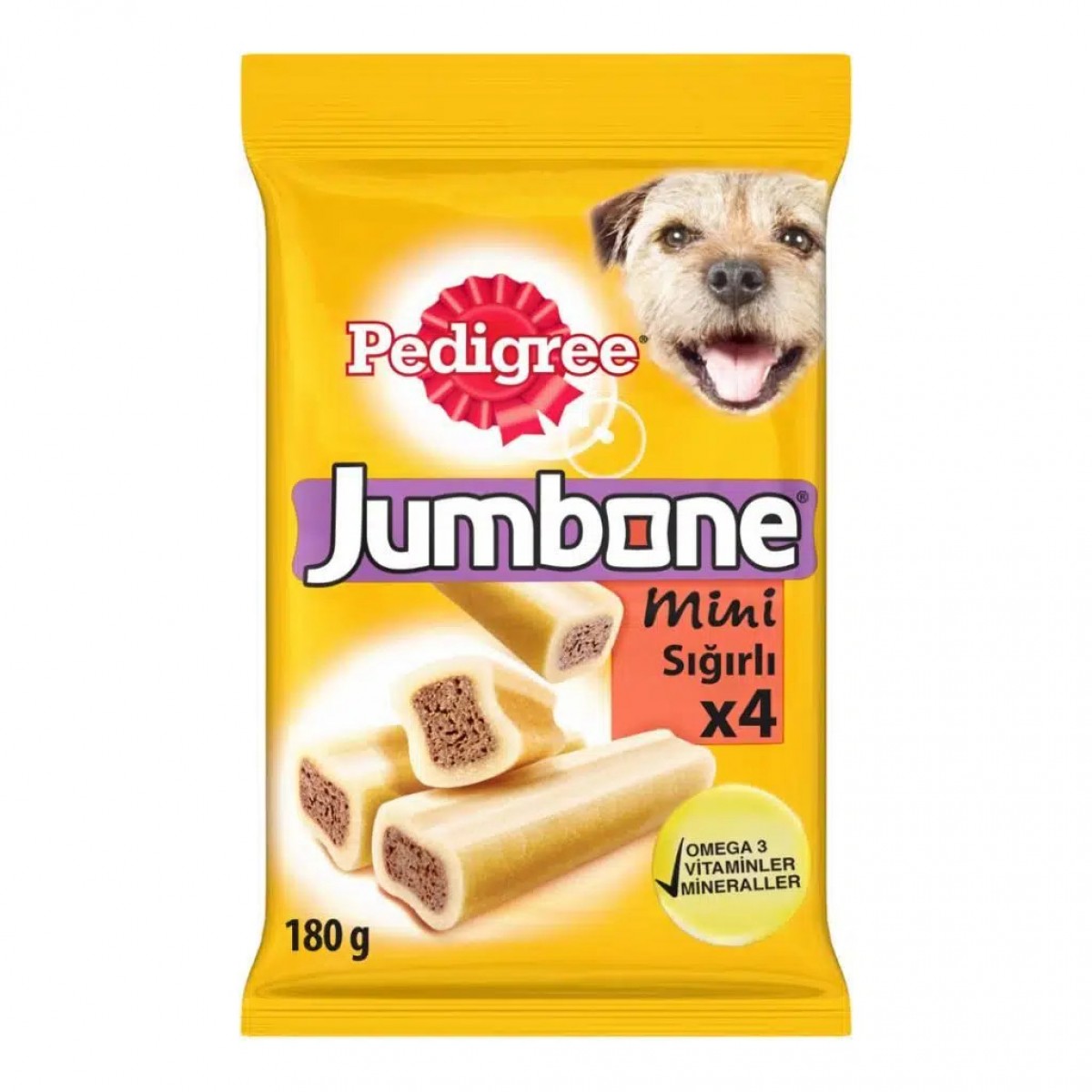Pedigree Jumbone Mini Biftekli Köpek Ödülü 4 Lü 160 Gr