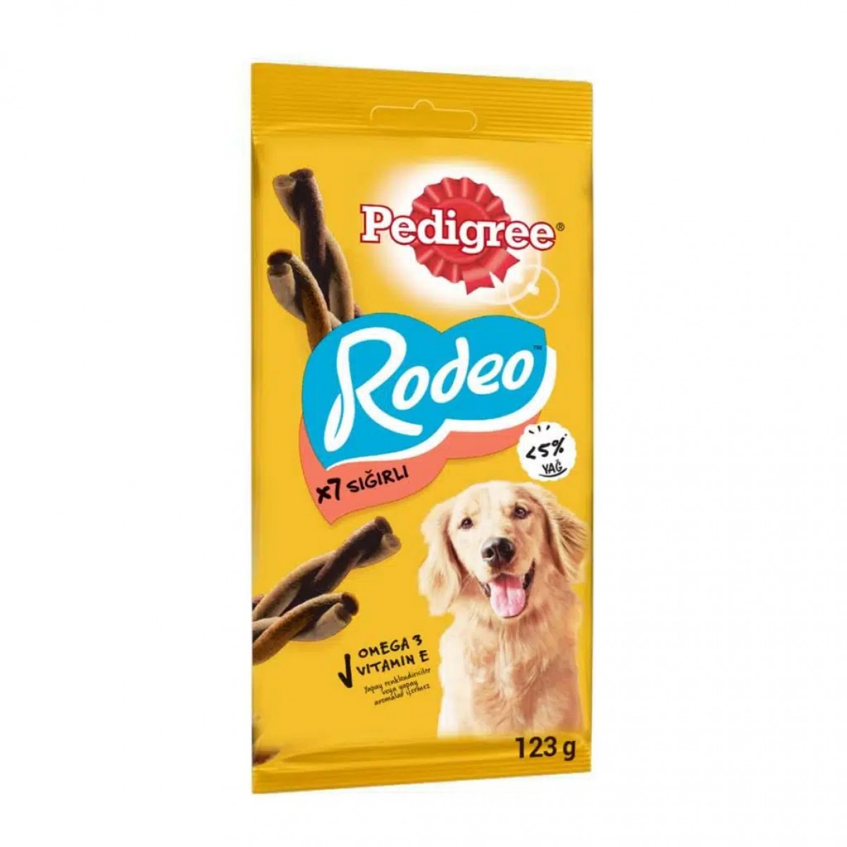 Pedigree Rodeo Biftekli Köpek Ödülü 7 Li 123 Gr