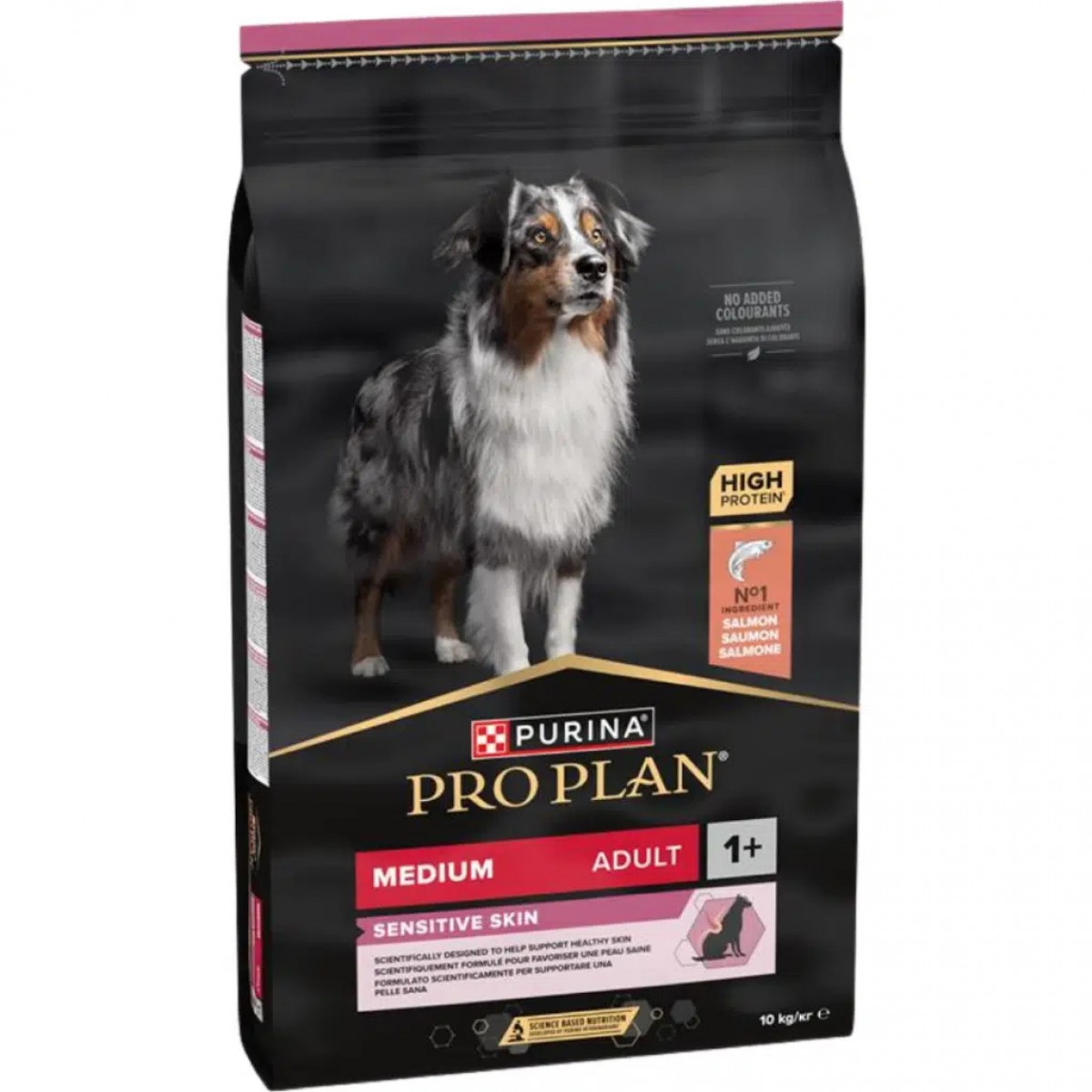 Pro Plan Sensitive Skin Somonlu Medium Adult Orta Irk Yetişkin Köpek Maması 10 Kg