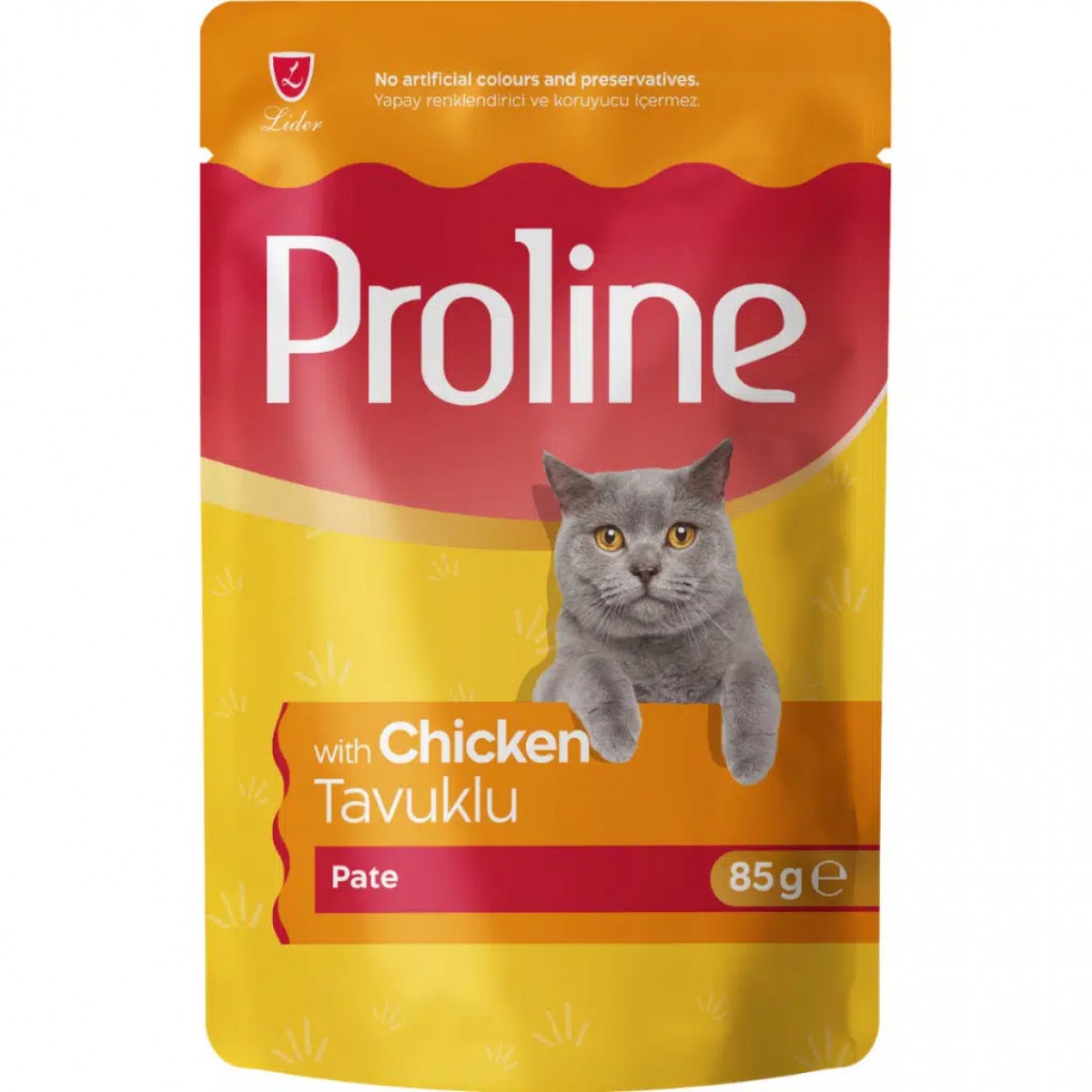 Proline Pate Tavuklu Yetişkin Kedi Pouch Yaş Mama 85 Gr