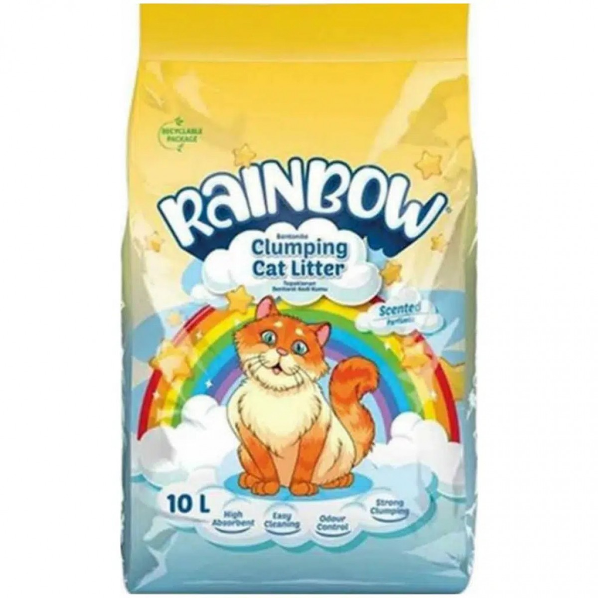 Rainbow Clumping Parfümlü Bentonit Kedi Kumu 10 Litre