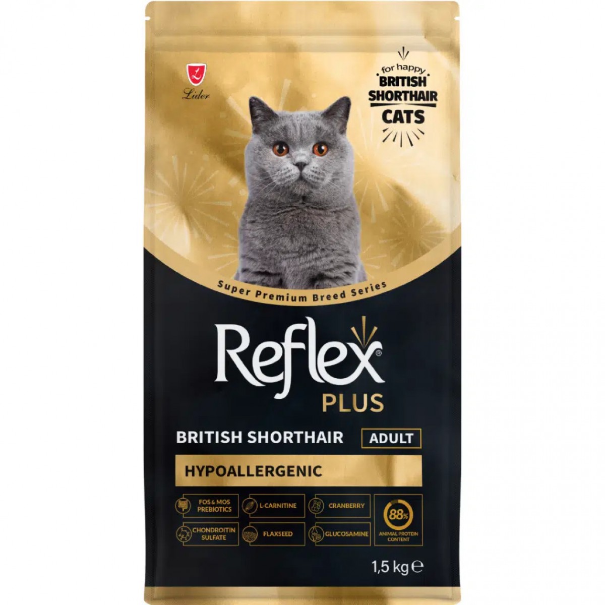 Reflex Plus British Shorthair Yetişkin Kedi Maması 1.5 Kg