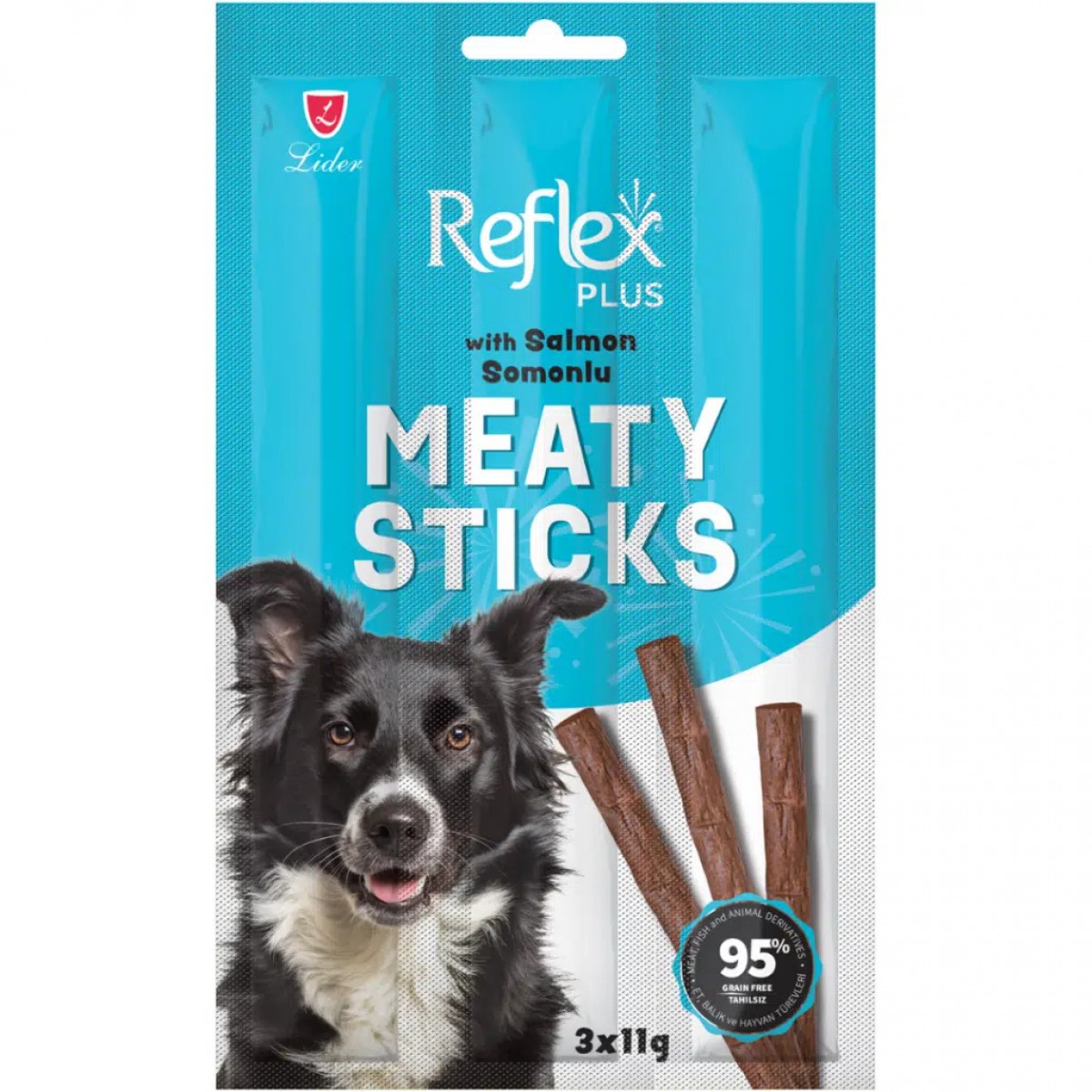Reflex Plus Meaty Sticks Somonlu Köpek Ödül Çubuğu 3x11 Gr