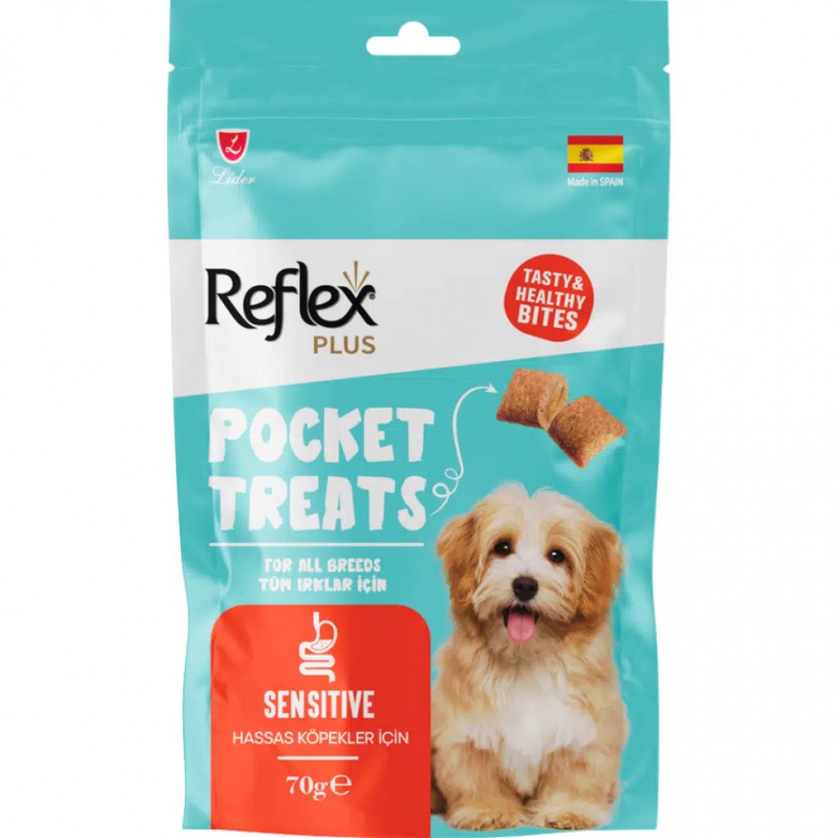 Reflex Plus Pocket Treats Sensitive Hassas Köpekler İçin Köpek Ödülü 70 Gr