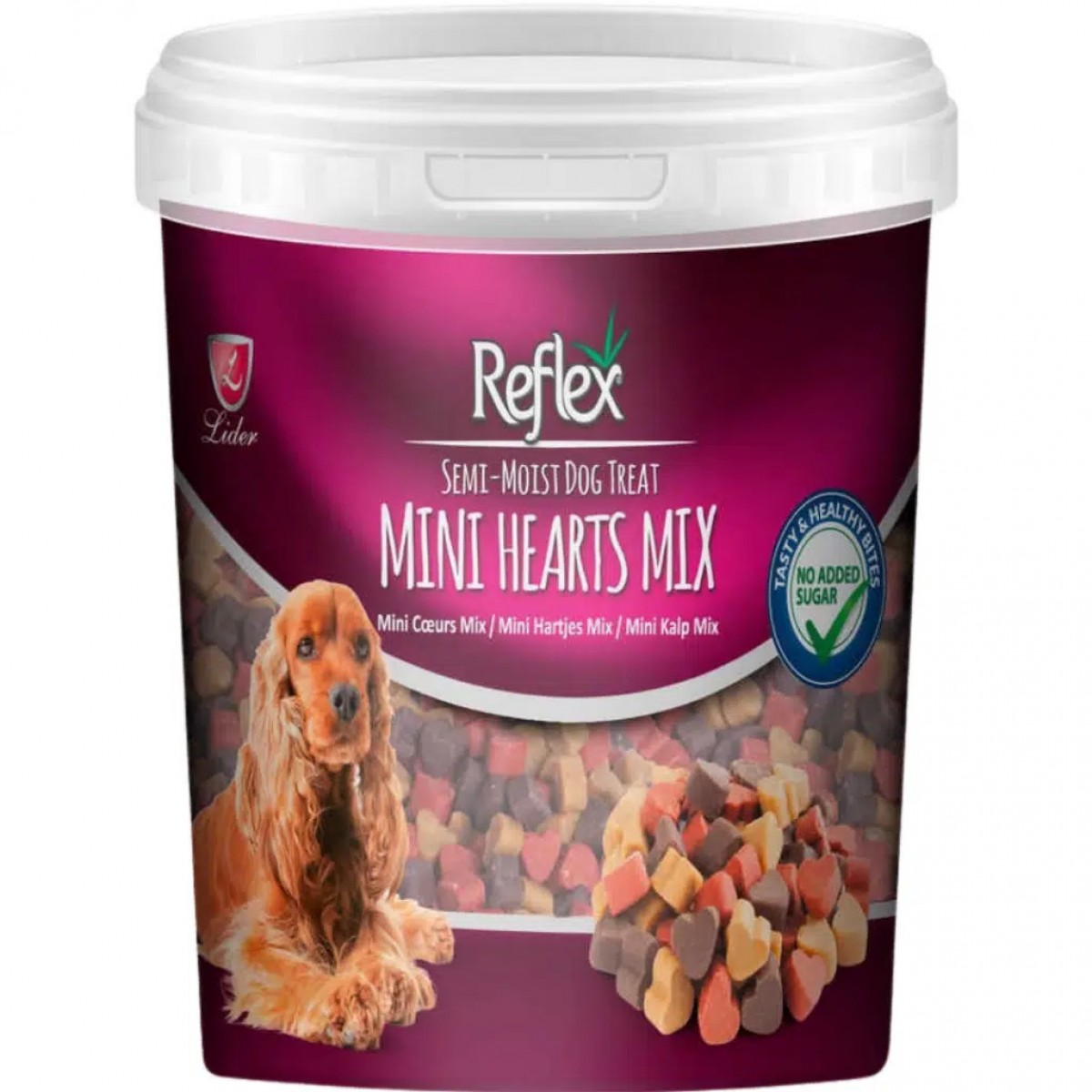 Reflex Semi - Moist Mini Hearts Mix Mini Kalp Mix Yumuşak Köpek Ödülü 500 Gr