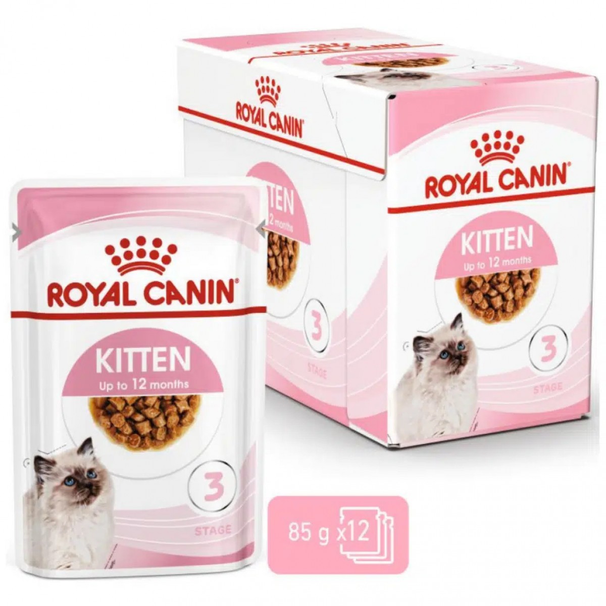 Royal Canin Kitten Gravy Pouch Yavru Kedi Yaş Maması 85 Gr 12 Adet