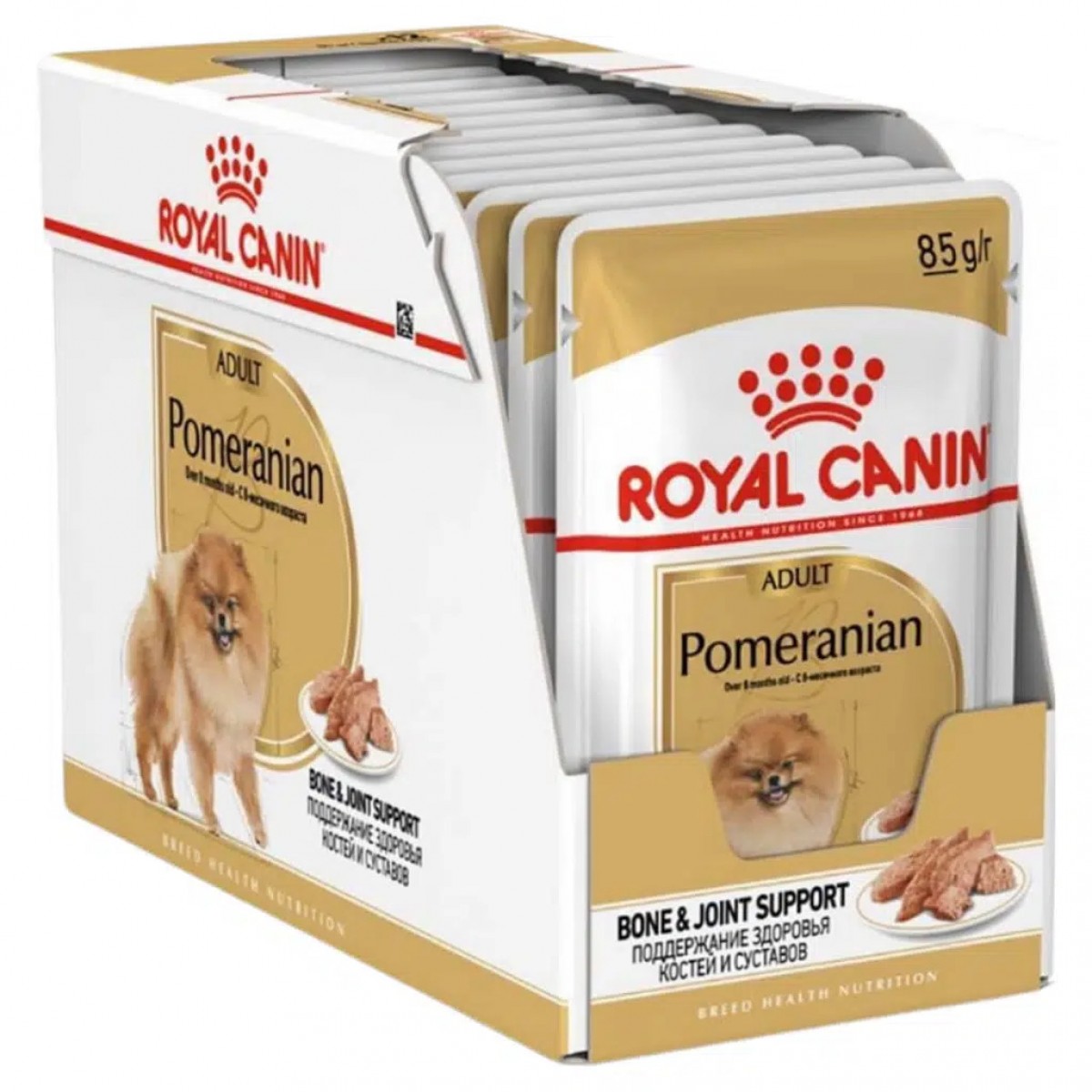 Royal Canin Pomeranian Adult Pouch Köpek Yaş Maması 85 Gr 12 Adet