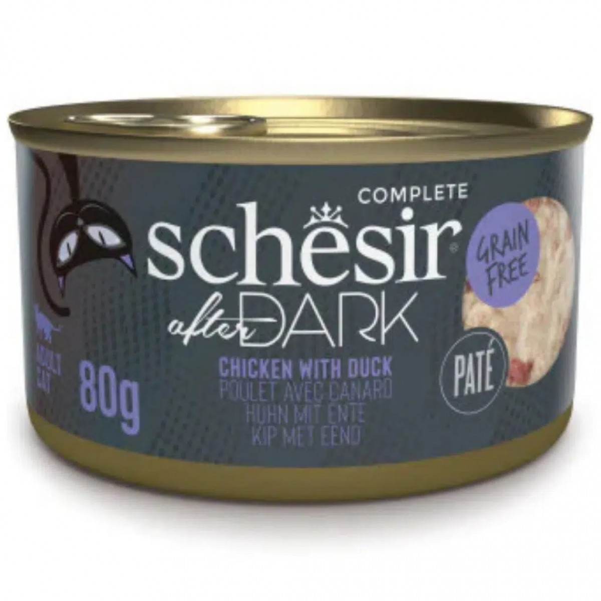 Schesir After Dark Tavuklu ve Ördekli Pate Kedi Konservesi 80 Gr