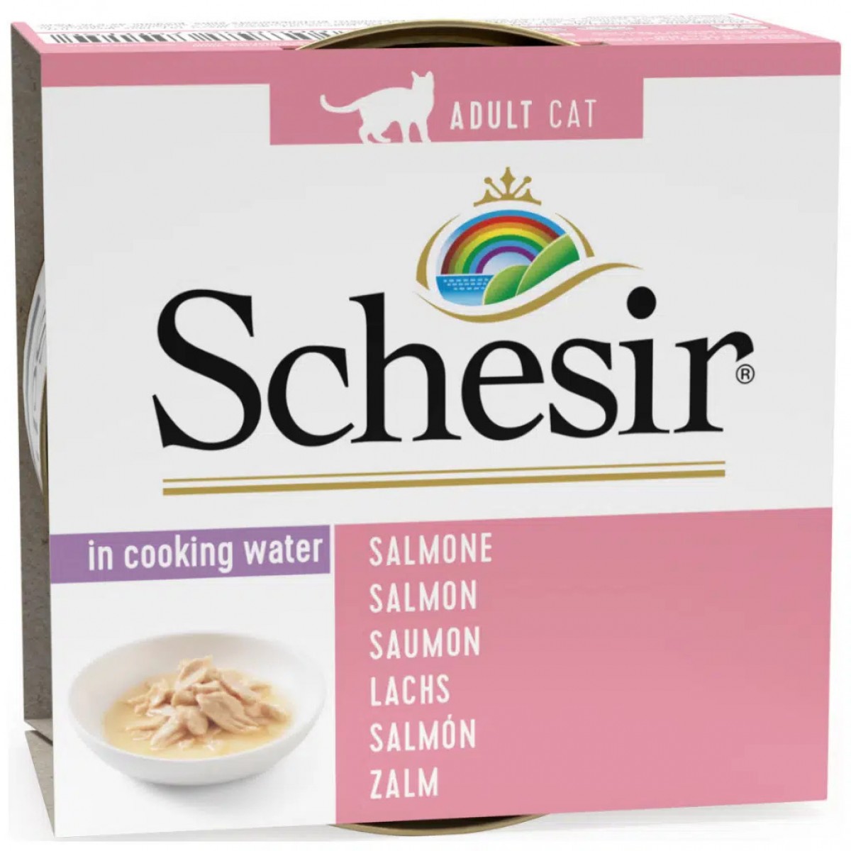 Schesir Cat Natural Brine Somonlu Kedi Konservesi 85 Gr