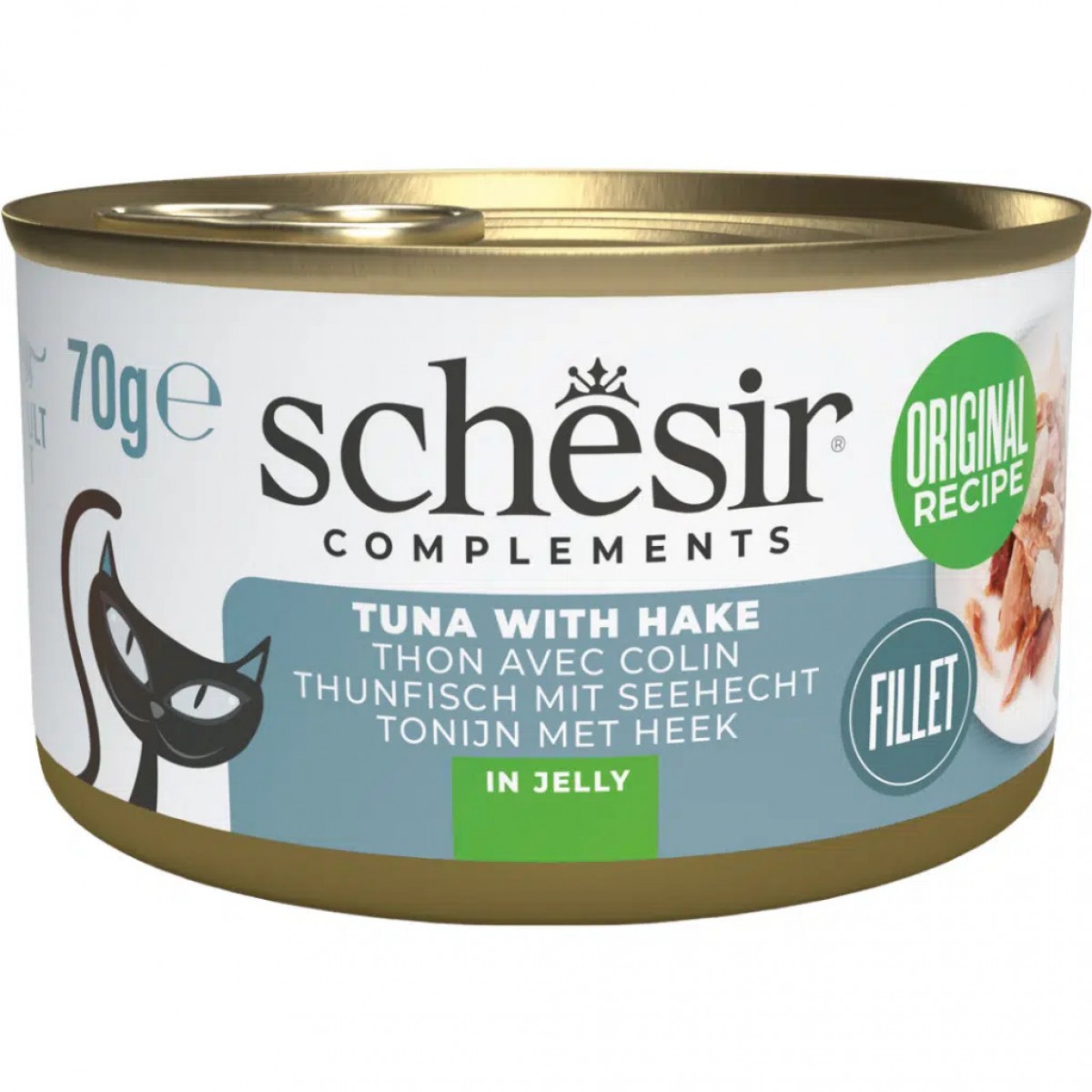 Schesir Ton Balıklı ve Berlam Balıklı Jöle İçinde Kedi Konservesi 70 Gr