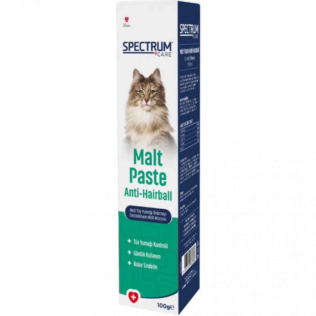 Spectrum Anti-Hairball Kedi Tüy Yumağı Önlemeyi Destekleyen Malt Macun 100 Gr