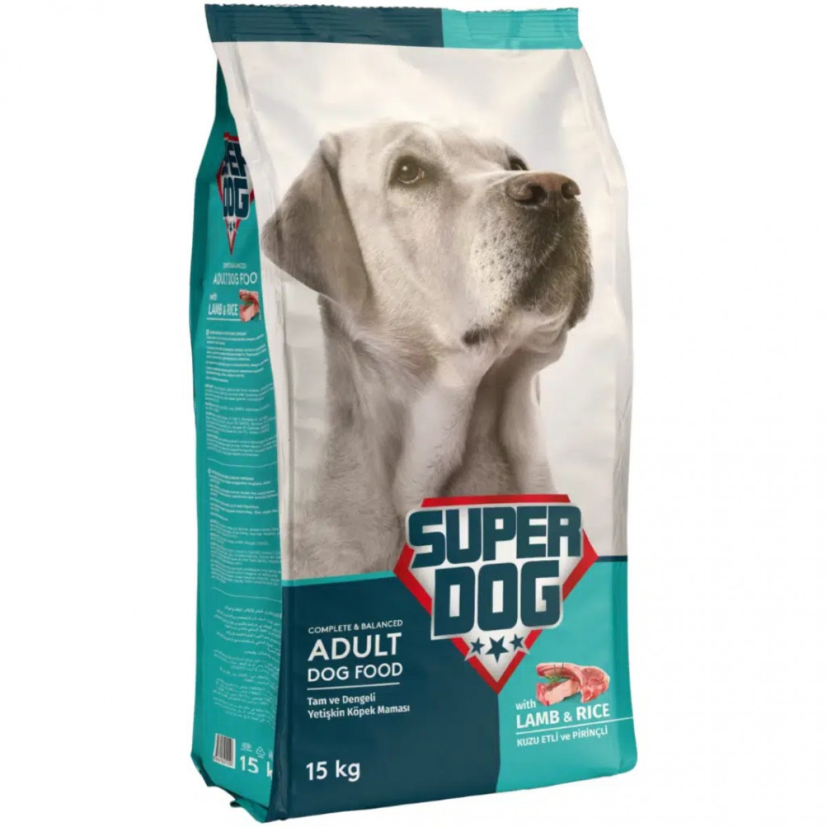 Super Dog Kuzu Etli Yetişkin Köpek Maması 15 Kg