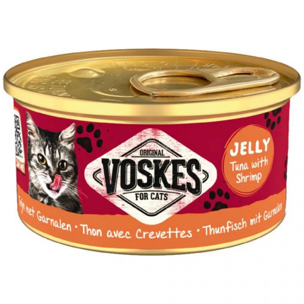 Voskes Ton Balıklı ve Karidesli Kedi Konservesi 85 Gr