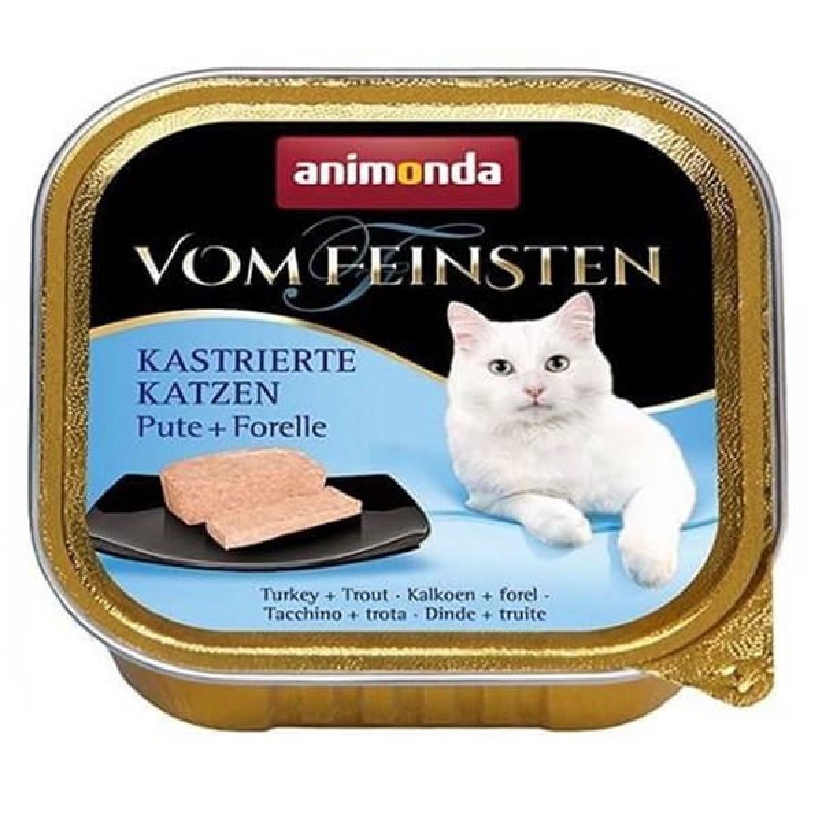 Animonda Vom Feinsten Mildes Menu Hindi Etli ve Alabalıklı Yetişkin Konserve Kedi Maması 1 Adet 100 Gr