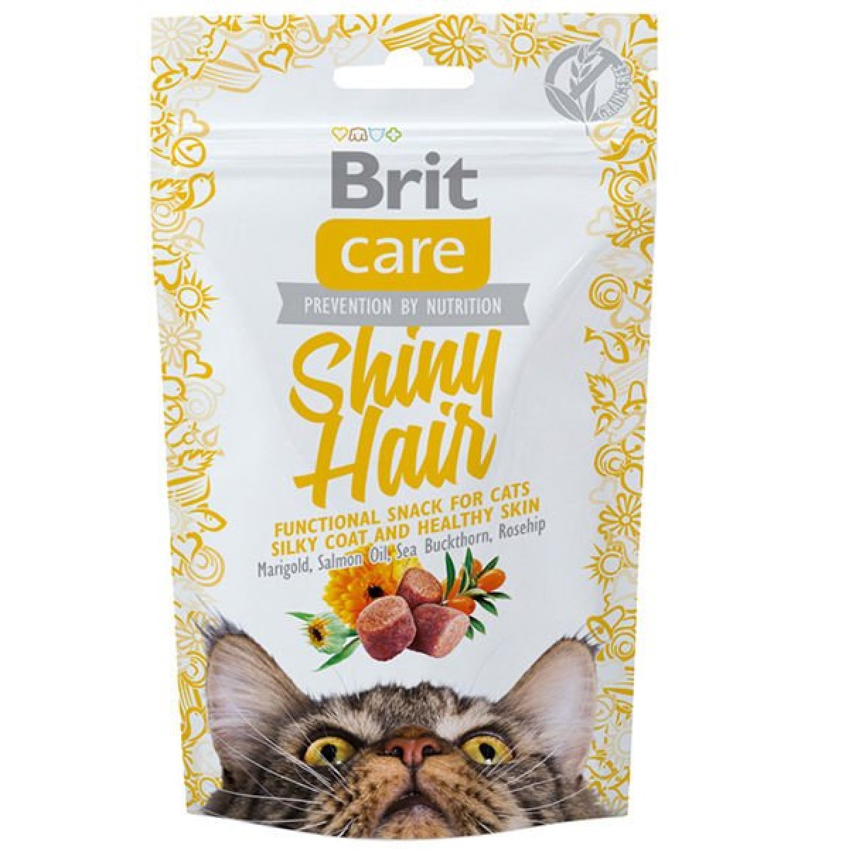 Brit Care Shiny Hair Kedi Bisküvisi 1 Adet 50 Gr