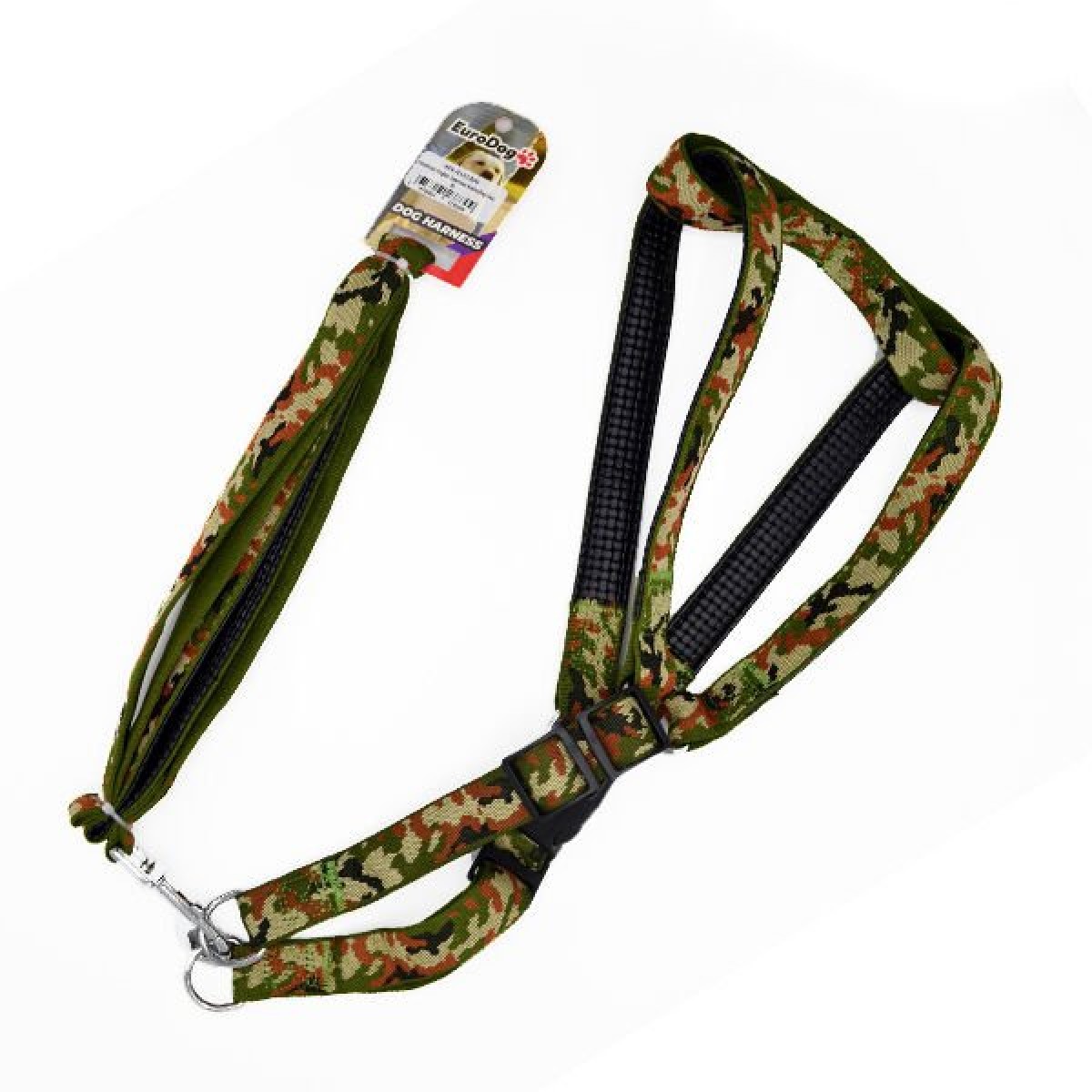 Euro Dog Uzatmalı Köpek Göğüs Tasması Kamuflaj Xlarge